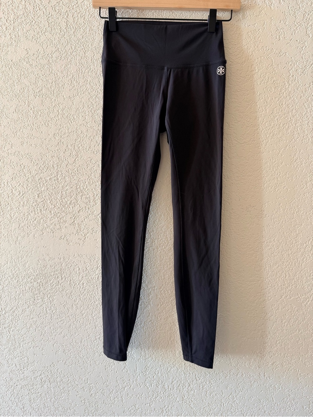 TORY BURCH SPORT Women’s High Rise Workout Full Length Black Leggings Sz X-Small